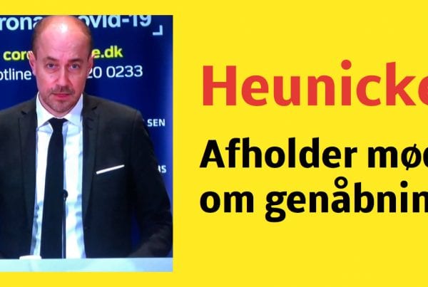 Heunicke: Indkalder til møde om genåbning