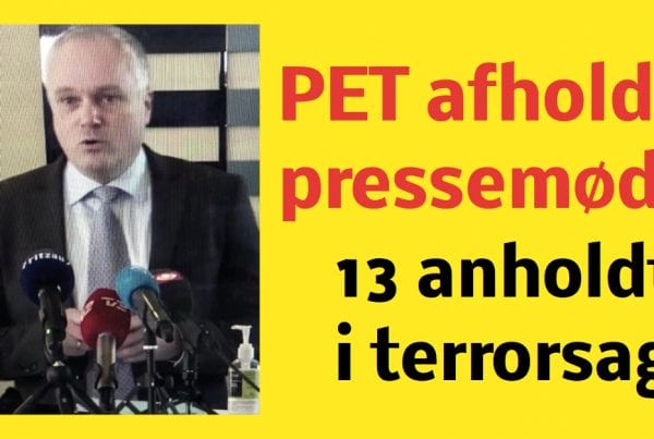 LIGE NU: PET afholder pressemøde om terroraktion