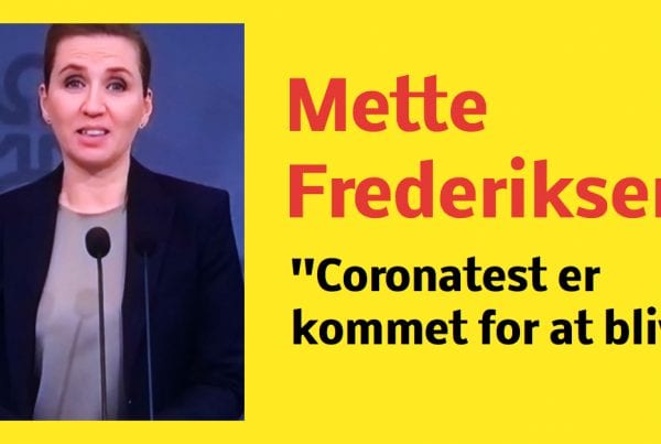 Mette Frederiksen: ''Coronatest er kommet for at blive''