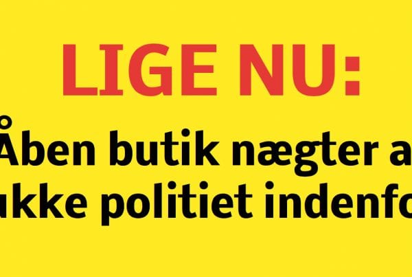 Butik nægter at lukke politiet ind - ''Mener ikke at hun bryder restriktionerne''