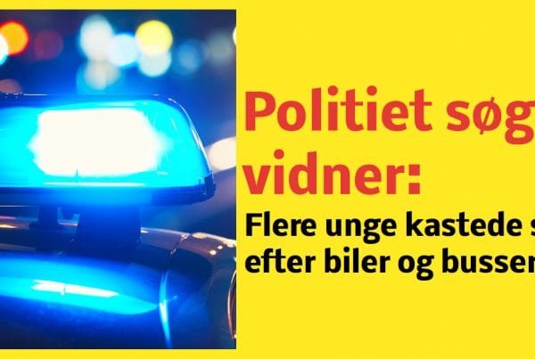 Flere unge kastede sten efter biler og busser