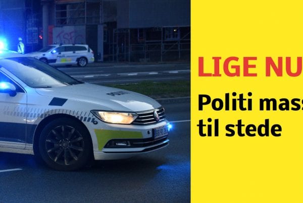 Politi talstærkt til stede: Flere anholdt og iklædt hvide dna-dragter