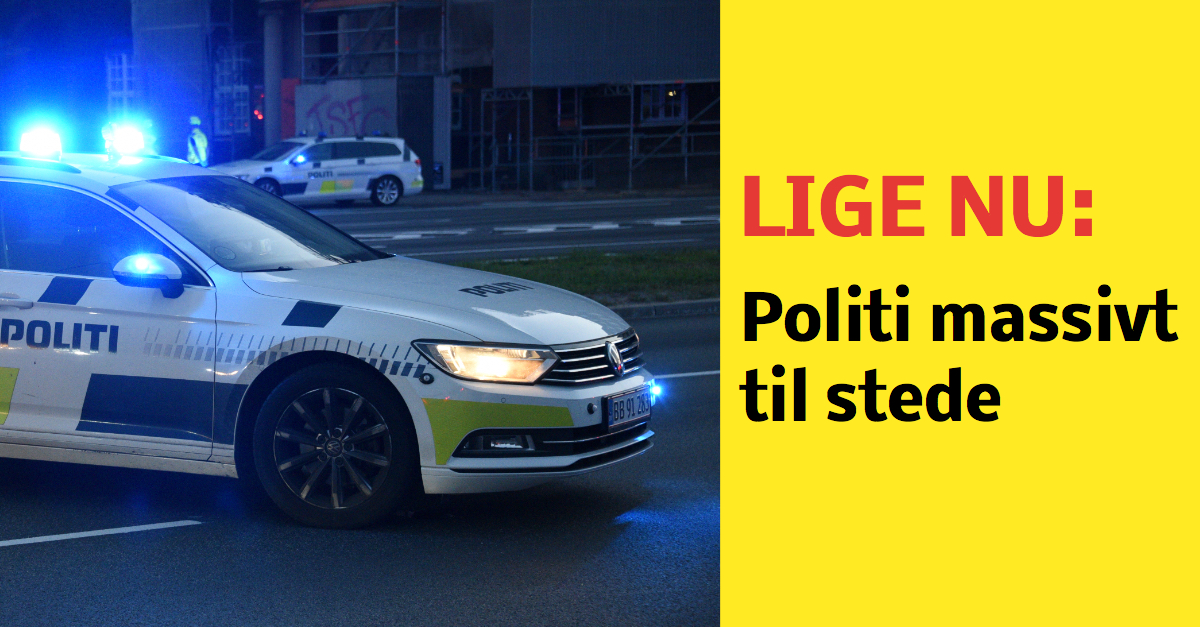 Politi talstærkt til stede: Flere anholdt og iklædt hvide dna-dragter