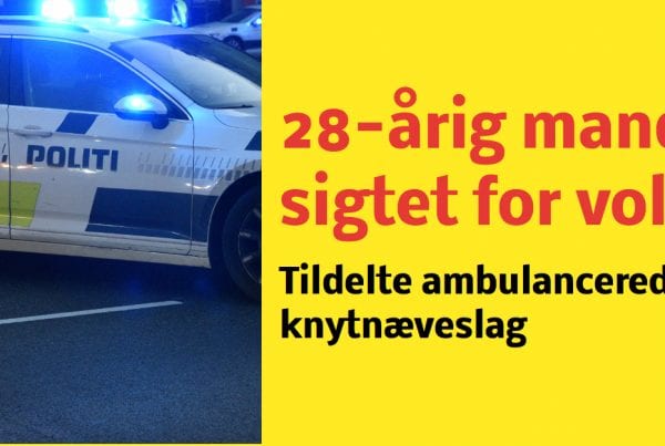 28-årig bilist sigtet for vold: Tildelte ambulanceredder knytnæveslag