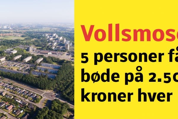 5 personer sigtet for ikke at bære mundbind i Vollsmose