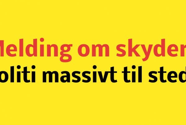 Politi massivt til stede efter skyderi