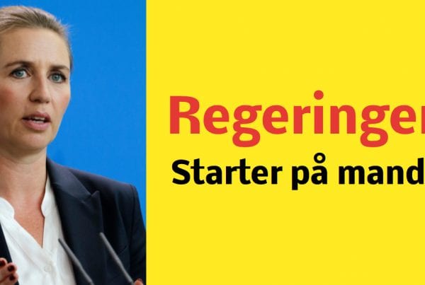 Regeringen: Mandag sker det