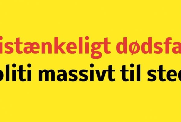 Mistænkeligt dødsfald - politiet massivt til stede