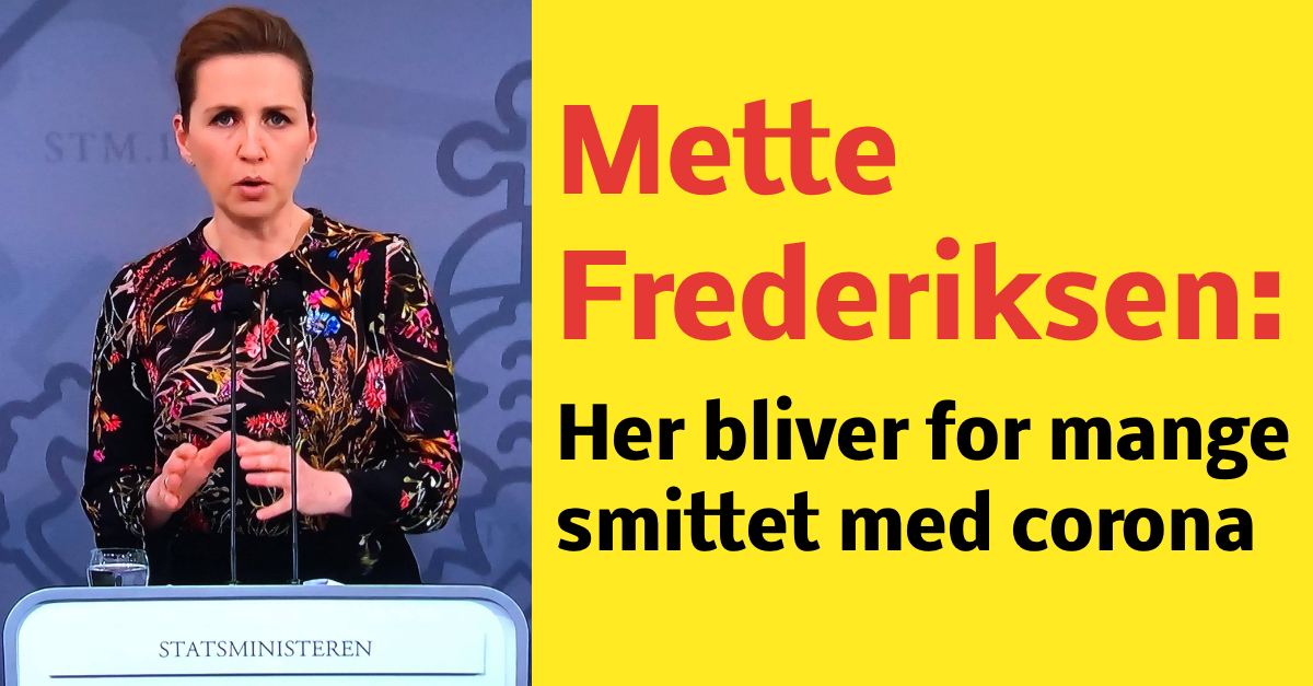 Mette Frederiksen: Her bliver for mange smittet med corona