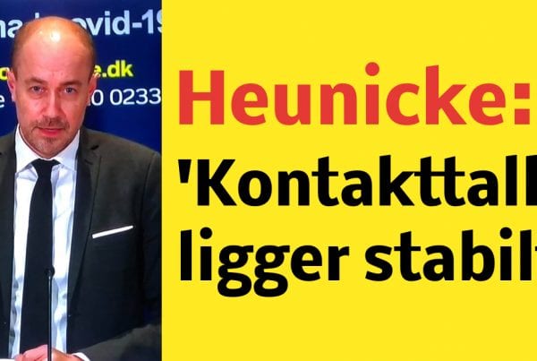 Heunicke: 'Kontakttallet ligger stabilt'