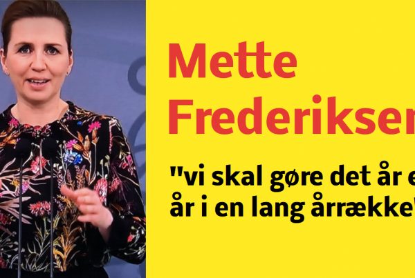 Mette Frederiksen om vaccine: ''vi skal gøre det år efter år i en lang årrække''