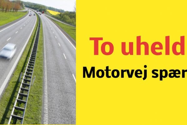 Lige nu: To uheld på samme motorvej