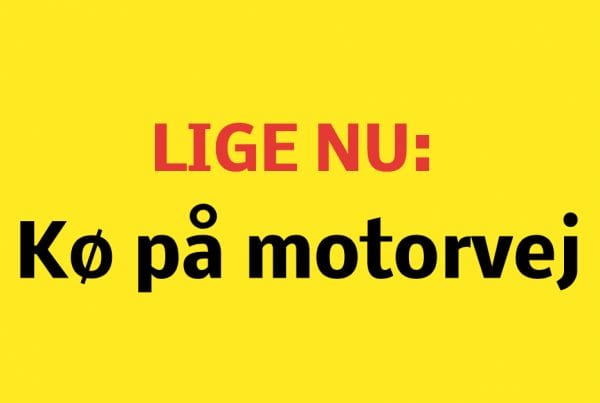 LIGE NU: Kø på motorvej