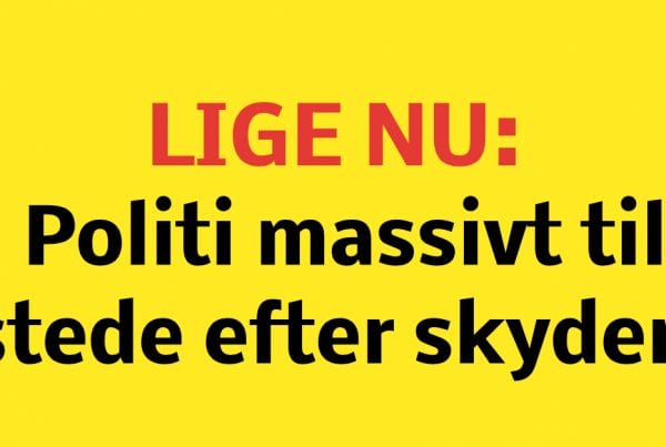 Politi massivt til stede efter skyderi