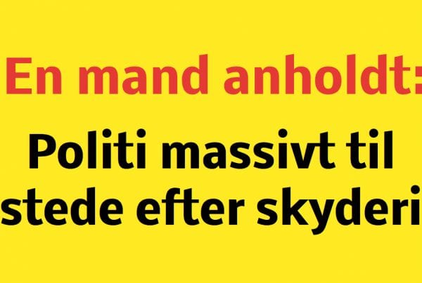 Politi massivt til stede efter skyderi