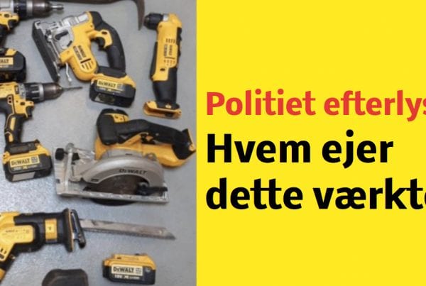 Politiet efterlyser ejer til stjålet værktøj