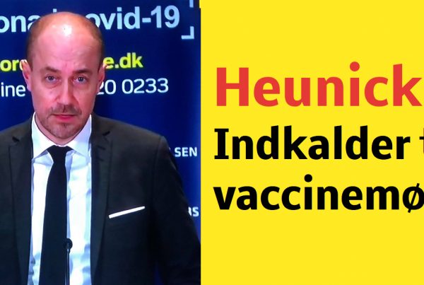 Heunicke: Indkalder til vaccinemøde