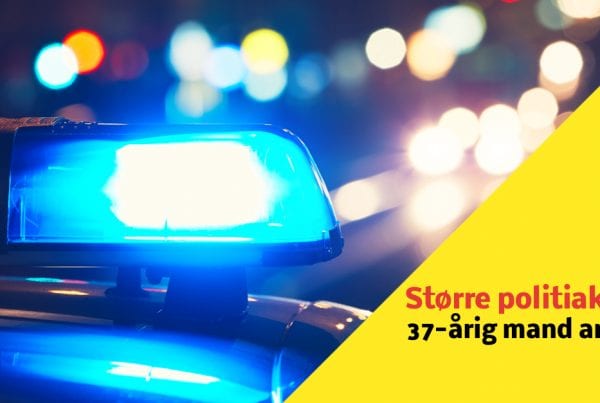 Større politiaktion: 37-årig mand anholdt i sagen