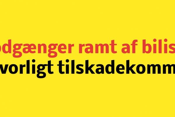 Fodgænger ramt af bilist: Er alvorligt tilskadekommet