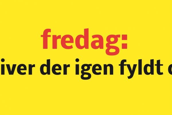 Fredag bliver der igen fyldt op