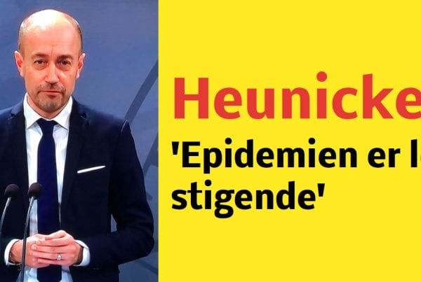 Magnus Heunicke: 'Epidemien er let stigende'