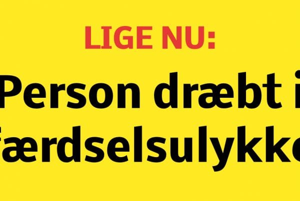 Lige nu: Person dræbt i færdselsulykke