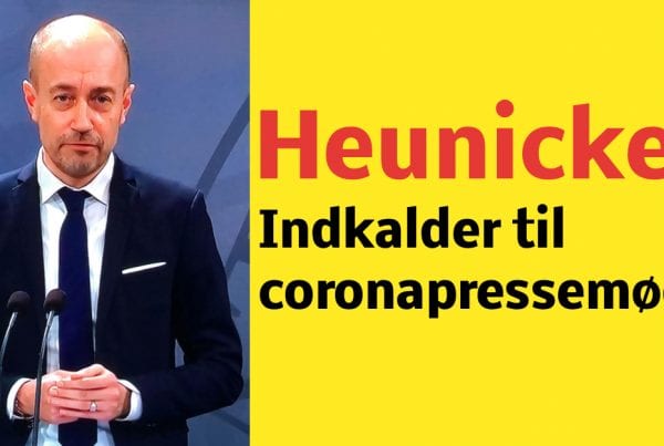 Indkalder til coronapressemøde