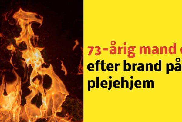 73-årig mand død efter brand