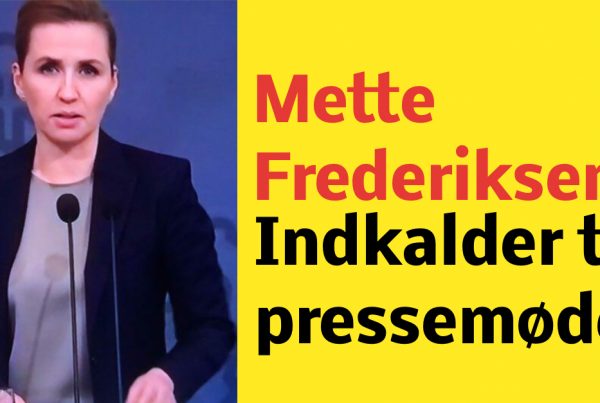 LIGE NU: Mette Frederiksen indkalder til pressemøde