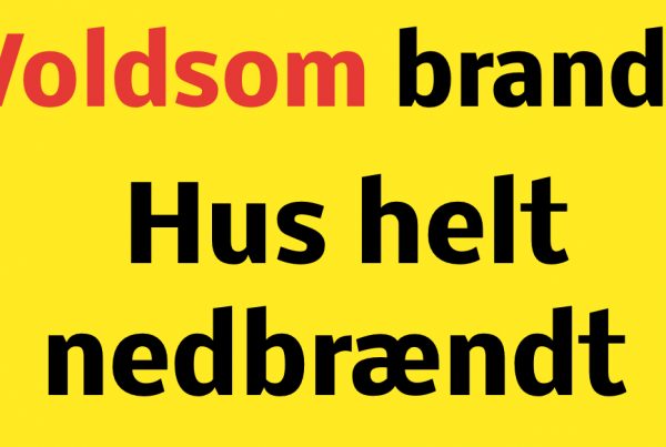 Voldsom brand
