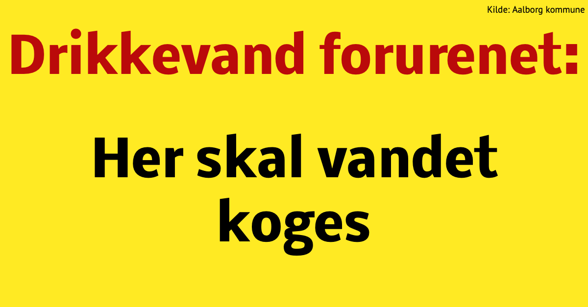 Drikkevand forurenet