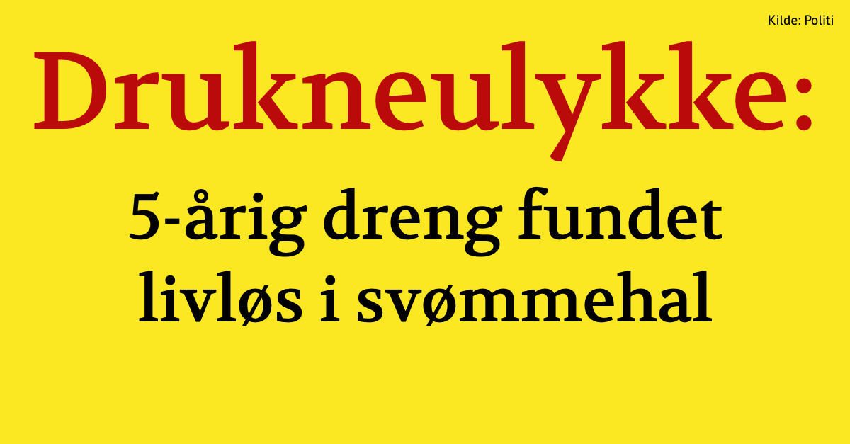 Drukneulykke