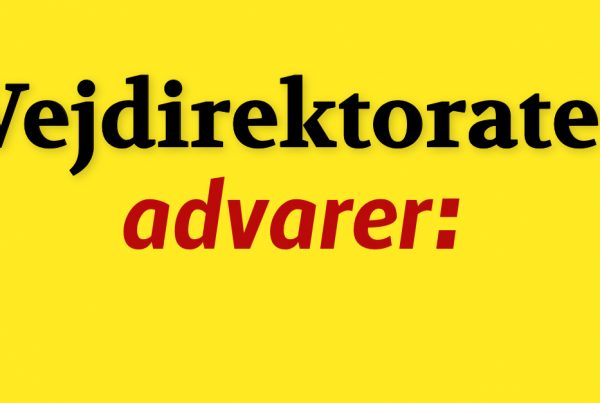 Vejdirektoratet advarer