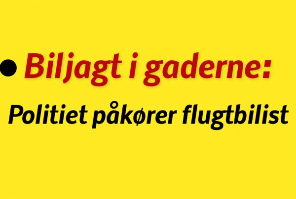 Biljagt i gaderne