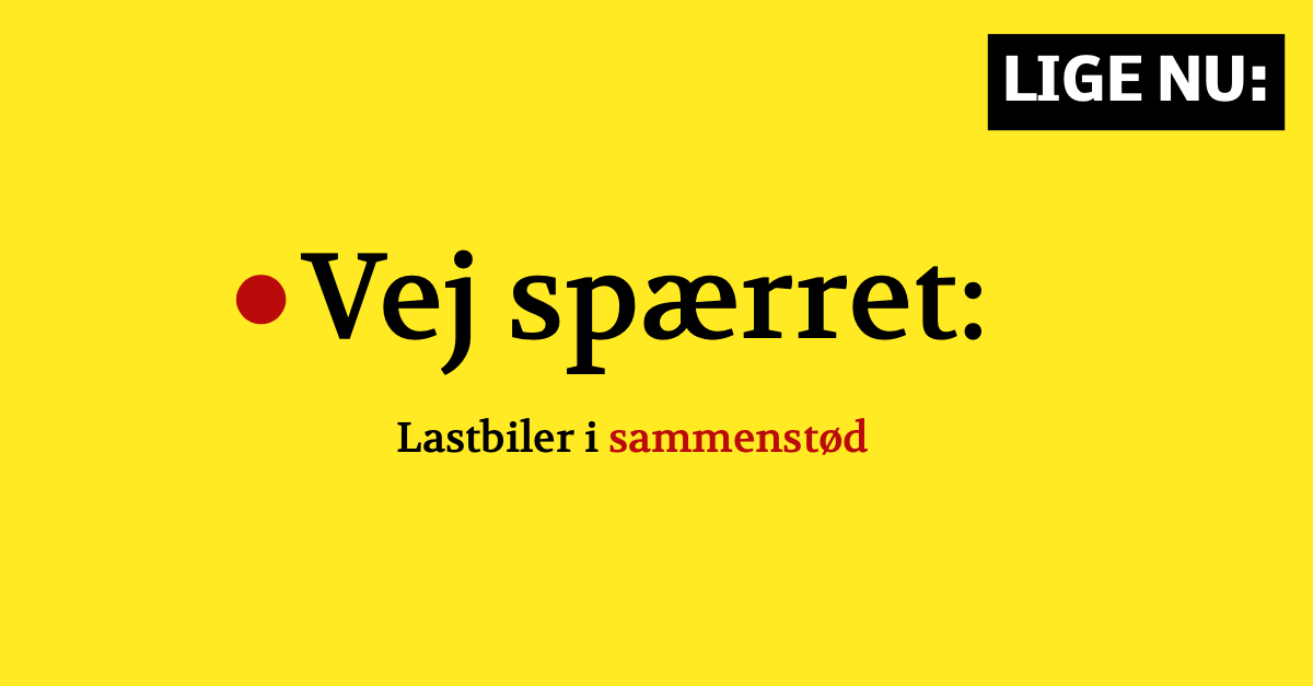 Vej spærret