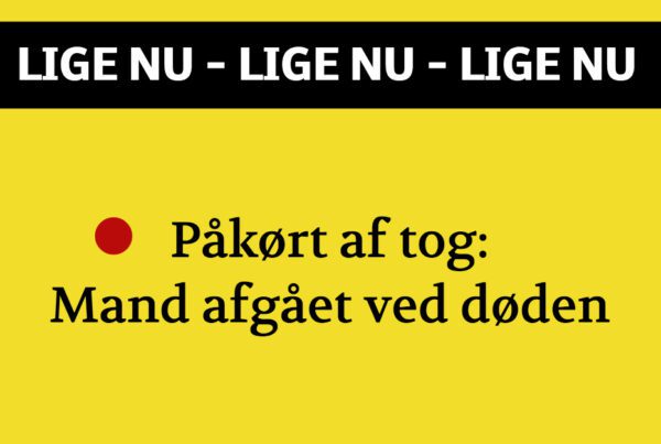 Mand afgået ved døden efter påkørsel af tog