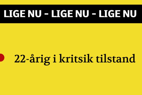 Arbejdsulykke: 22-årig ung mand i kritisk tilstand