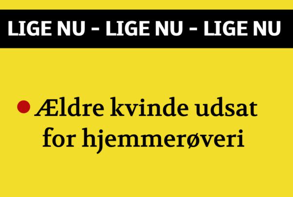 Ældre kvinde udsat for hjemmerøveri