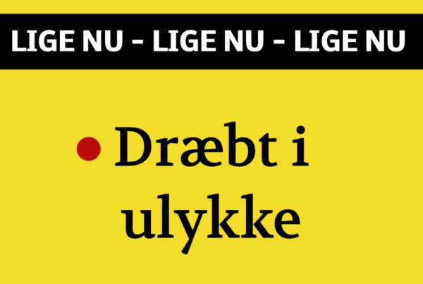 Dræbt i ulykke