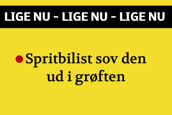 CHOK: Spritbilist sov den ud i grøften