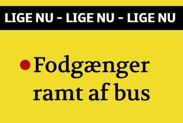 Fodgænger ramt af bus