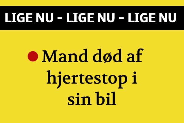 LIGE NU: Mand død af hjertestop i sin bil