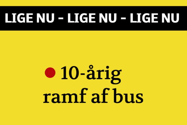 10-årig ramt af bus