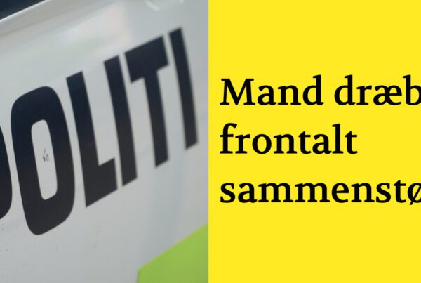 Mand dræbt i frontalt sammenstød