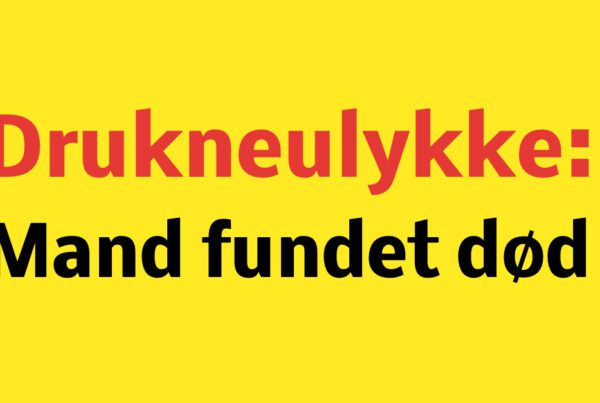 Mand død i drukneulykke