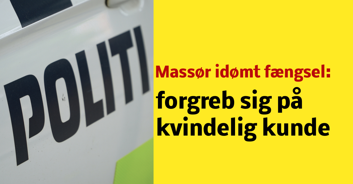 Massør idømt fængsel -