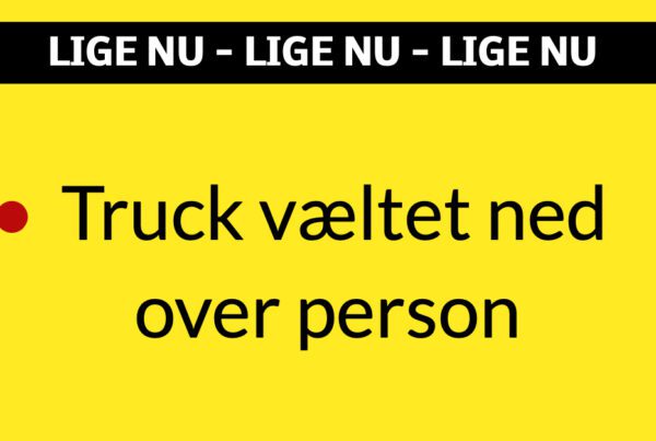Alvorlig arbejdsulykke: Truck væltet ned over person