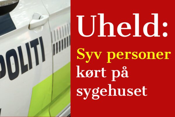 Uheld: Syv personer kørt på sygehuset