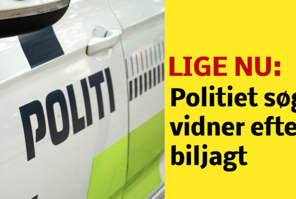 LIGE NU: Politiet søger vidner efter biljagt