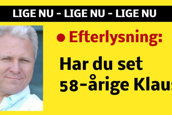 Politiet efterlyser: Har du set Klaus?